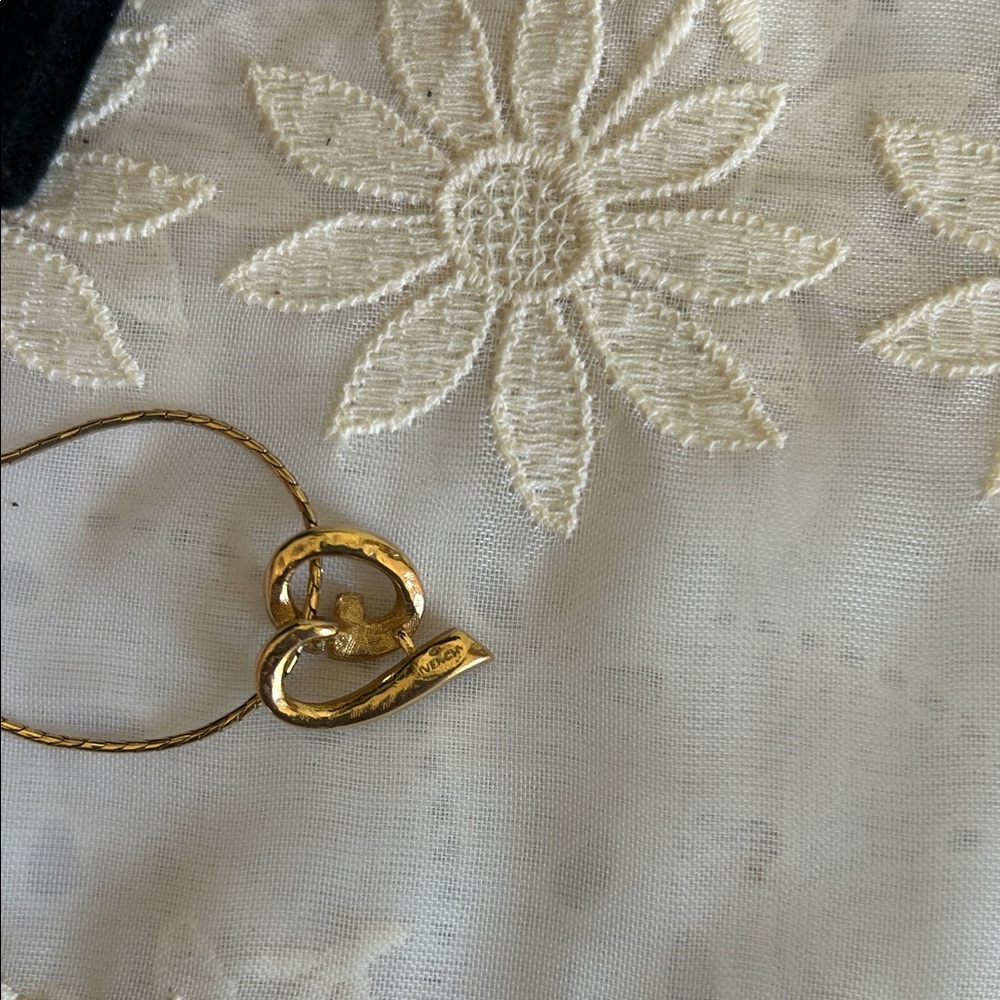 Givenchy Gold Intertwined Heart Necklace - Picture 9 of 9